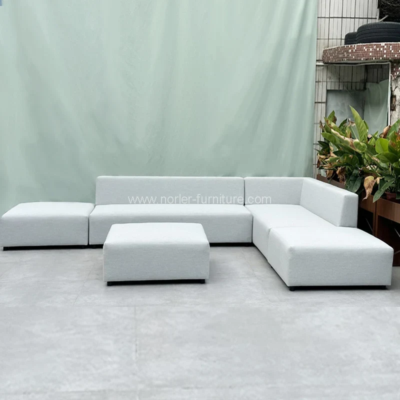 Semua sofa kain kalis air perabot luar cuaca