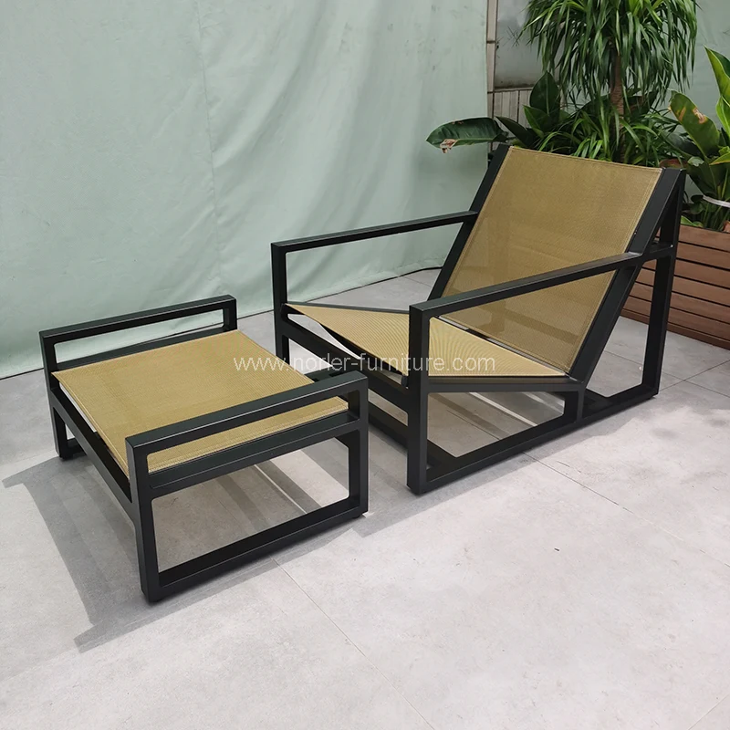 Kombinasi Sofa Footrest Kerusi Single Aluminium