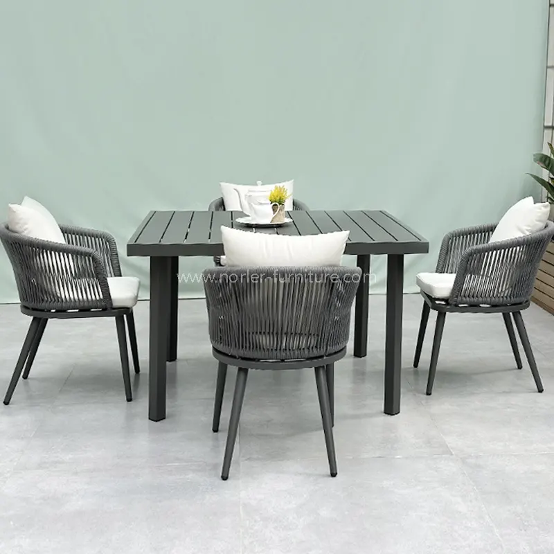 Set makan tali aluminium luaran fesyen
