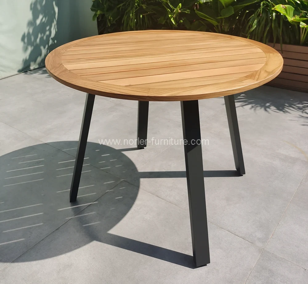 Outdoor Patio 6 Seater Teak Wood Dining Set