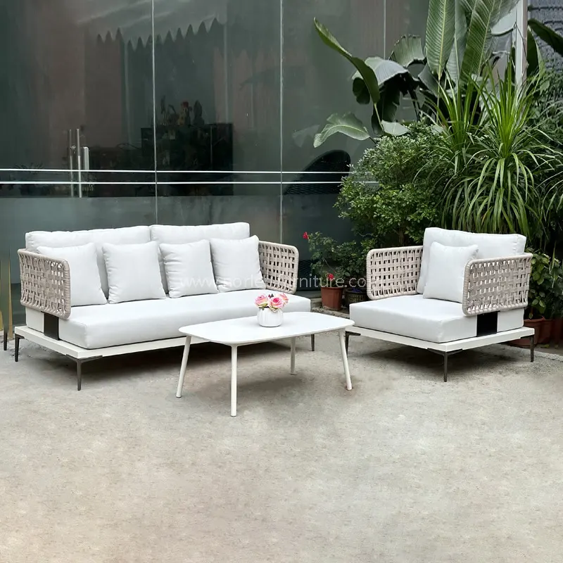 Reka bentuk bernafas moden sofa tali luar