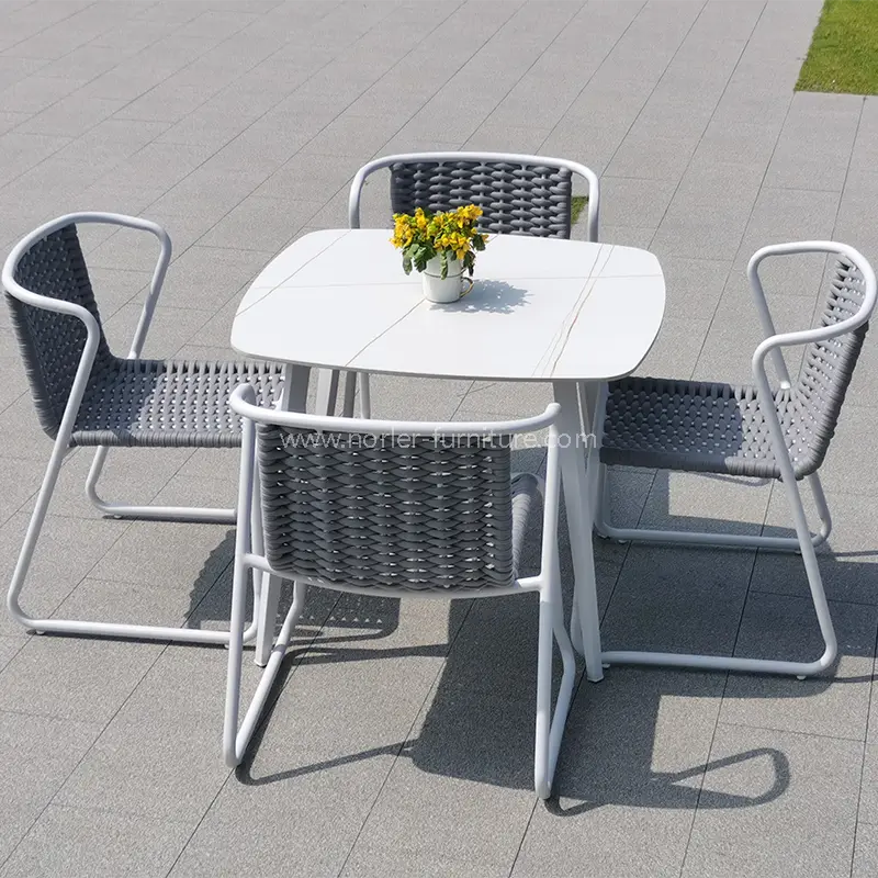 Bingkai aluminium luaran ditenun set balkoni kalis air