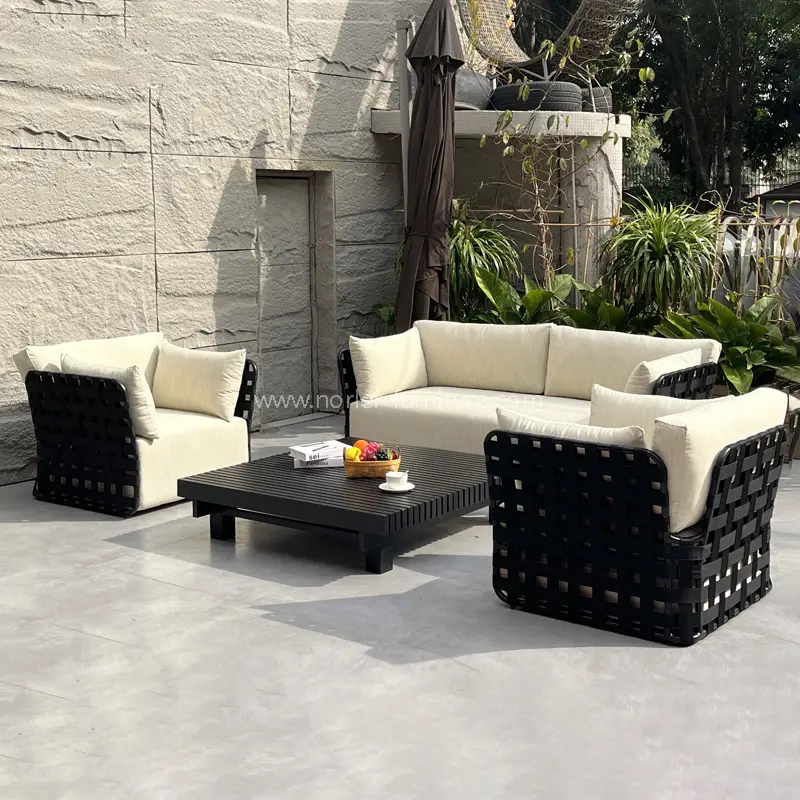 Sofa kalis air aluminium hitam luaran