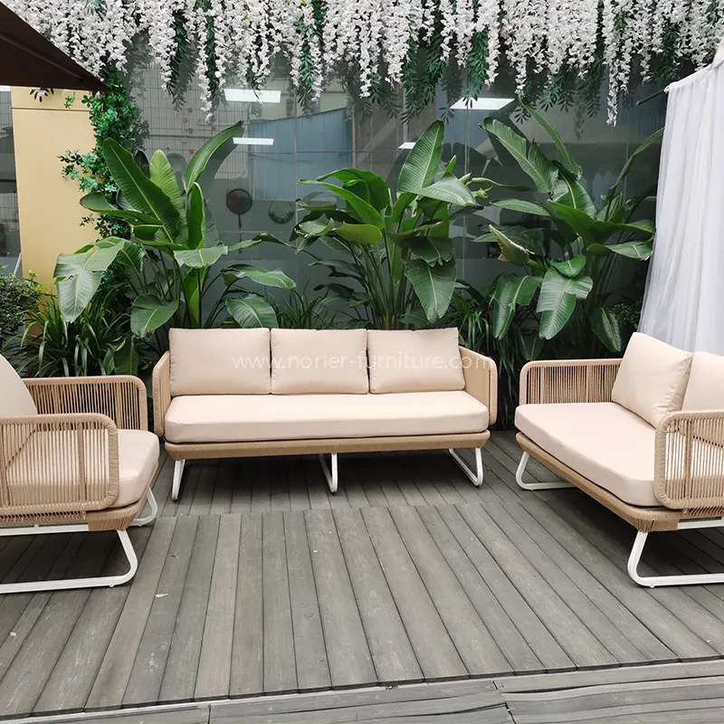 Tali Alloy Alloy Luaran Menenun Sofa Kain Kalis Air