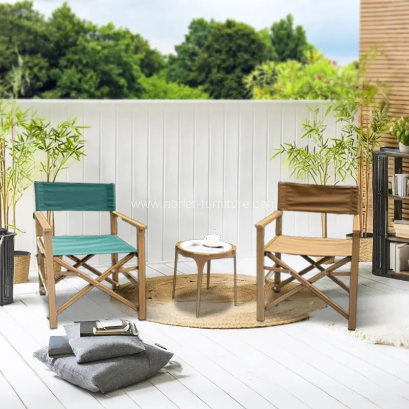 Set balkoni kayu aluminium luaran kalis air